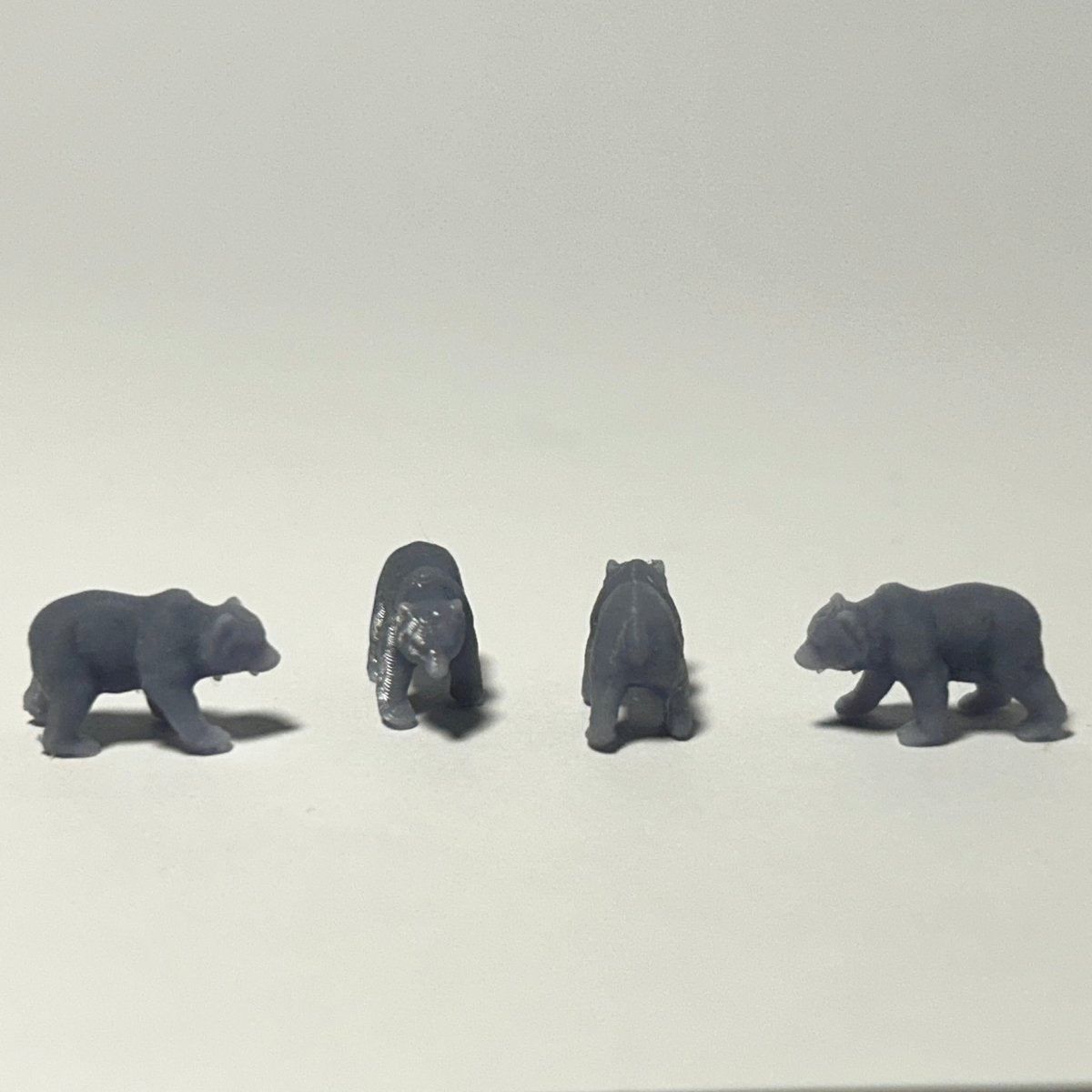 Grizzly Beer N - schaal Wilde Dieren - Dierentuin - 3 stuks - Beren - Modelspoor Architect