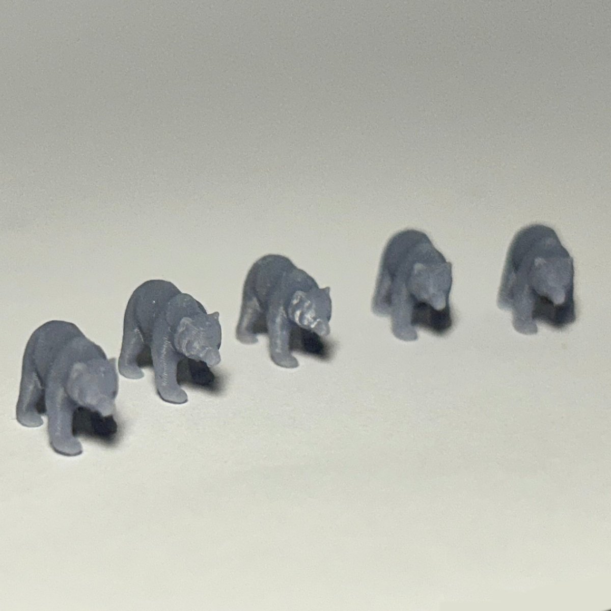 Grizzly Beer N - schaal Wilde Dieren - Dierentuin - 3 stuks - Beren - Modelspoor Architect