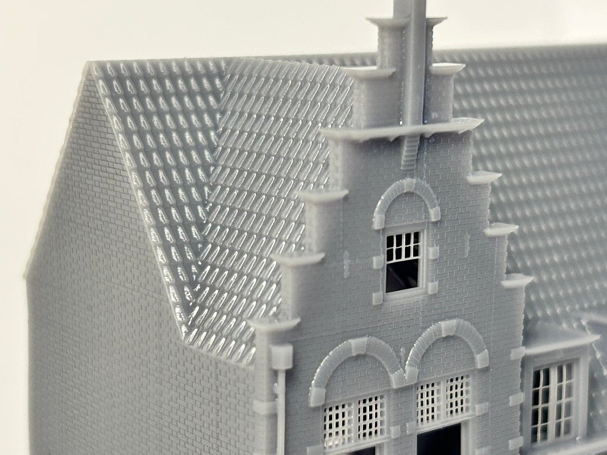 Modelbouw Huisje N schaal - Edam - Trapgevel - 1:160 - Modelspoor Architect