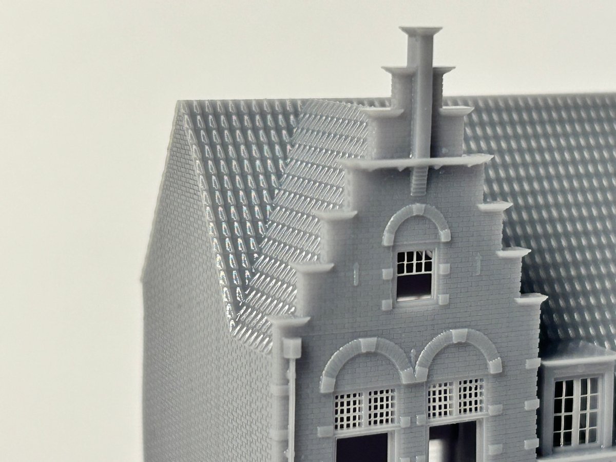 Modelbouw Huisje N schaal - Edam - Trapgevel - 1:160 - Modelspoor Architect