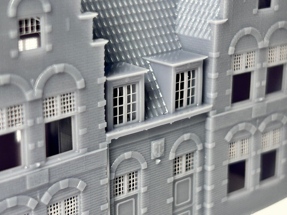 Modelbouw Huisje N schaal - Edam - Trapgevel - 1:160 - Modelspoor Architect