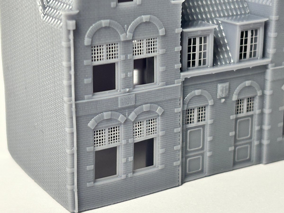 Modelbouw Huisje N schaal - Edam - Trapgevel - 1:160 - Modelspoor Architect