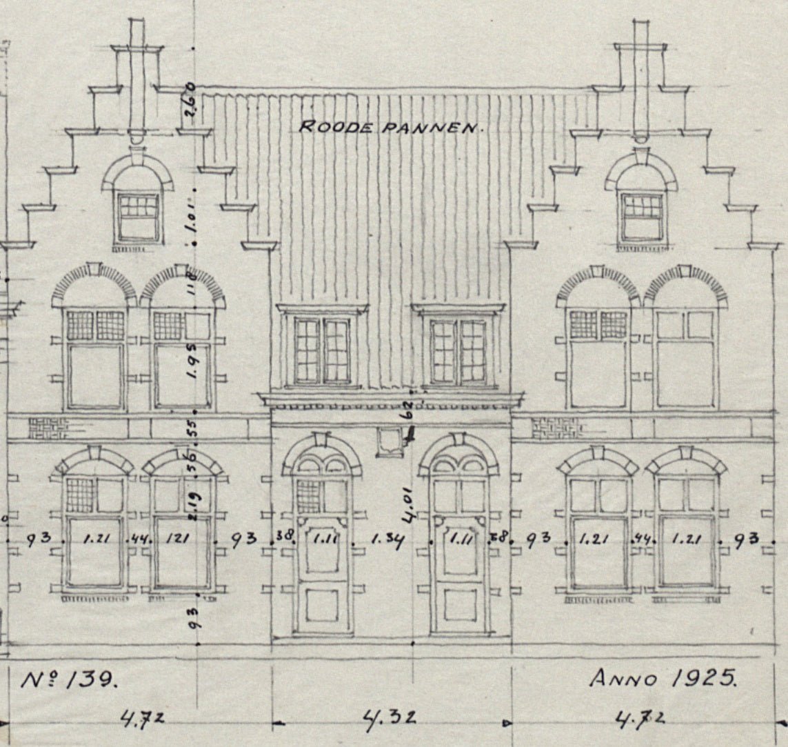 Modelbouw Huisje N schaal - Edam - Trapgevel - 1:160 - Modelspoor Architect