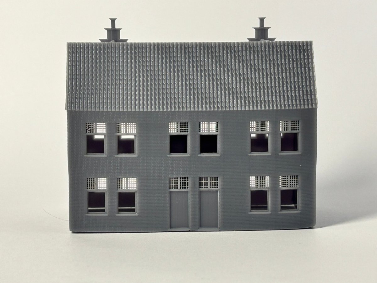 Modelbouw Huisje N schaal - Edam - Trapgevel - 1:160 - Modelspoor Architect